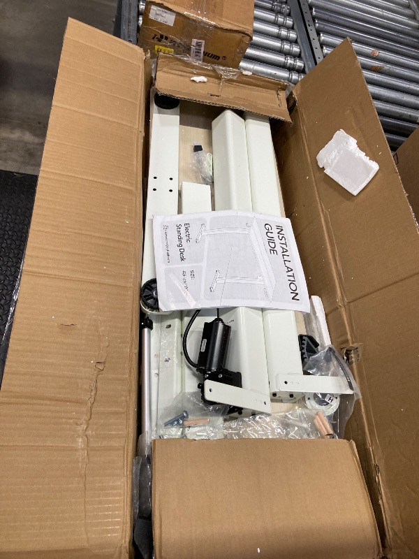 Photo 1 of 
Radlove Electric Height Adjustable Standing Desk, 55 x 24 Inches Stand Up Workstation, Splice Board Home Office Computer Table Ergonomic (White Frame +...
Color:White