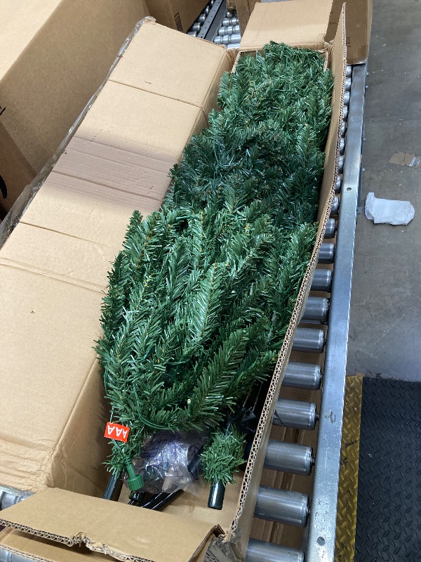 Photo 1 of ***MISSING TREE STAND****GVDV 7.5ft Pre-lit Christmas Tree, Artificial Christmas Tree with 350 Dual-Color Lights Warm White & Multicolor, Holiday Christmas Xmas Tree for Home, Office and Party Deco