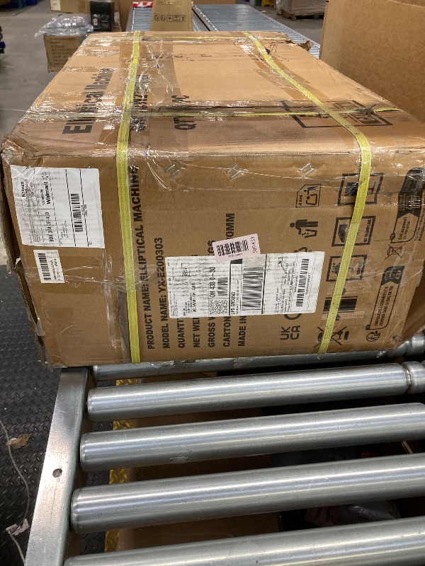 Photo 1 of ***(MISSING PARTS -SELLING AS PARTS ONLY*** Elliptical Exercise Machine, Quiet Home Cardio Fitness Equipment with 16.5" Stride 
 ***(SOME SCUFF/SCRATCHES, BOX RIPPED/TORN)***ORIGINAL STOCK PHOTO NOT AVAILABLE***