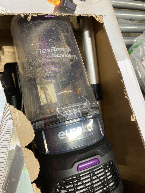 Photo 1 of ***Very used****
***Need to be clean****
Eureka FlexReach Powerful Upright Vacuum Cleaner for Carpet and Hard Floor, Lift-Up Vacuum with Large Dust Cup, Anti-Tangle, NEU651PL, Purple
