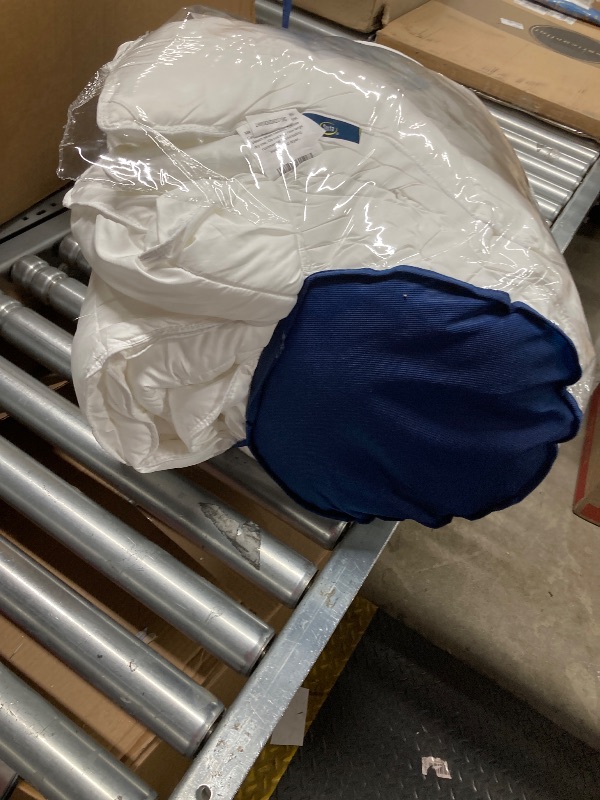 Photo 1 of ***Used***
Serta Down Illusion Extra Warmth Hypoallergenic Down Alternative Comforter with Corner Loops, King/Cal King, White
