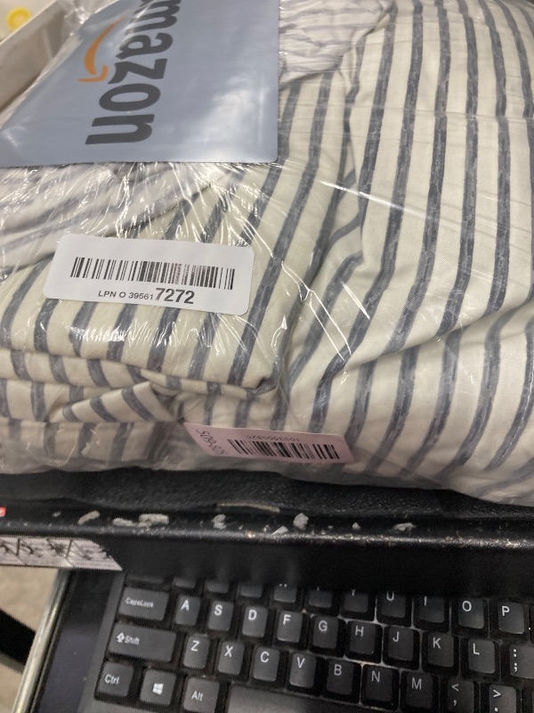 Photo 1 of -Piece King Size Stripe Microfiber Sheet Set - Ultra-Soft, Brushed Bedding Sheets