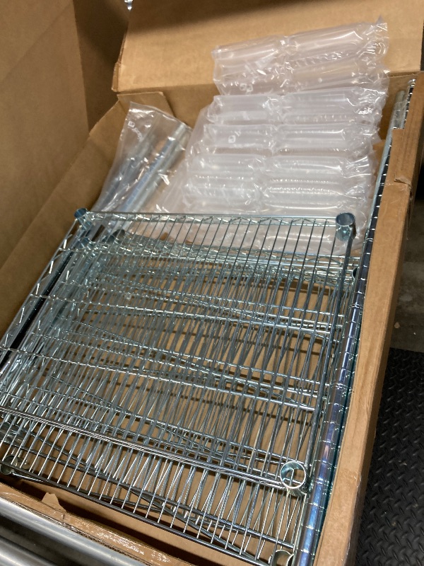 Photo 1 of ***MISSING PARTS***5 Tier Narrow Wire Shelving Unit with NSF Certified, Adjustable Metal Shelf, Tall Storage Shelves for Small Spaces, Laundry, Bathroom, Kitchen, Pantry, 18"D X 21.5"W X 71"H, Chrome