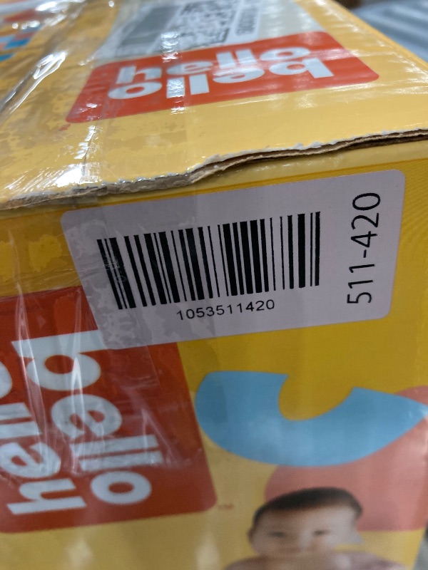 Photo 1 of ***(OPEN BOX, 38 COUNT ONLY - MISSING PIECES)*** Hello Bello Premium Newborn Diapers, Honeysuckle Designs, 38ct Club Box, Hypoallergenic and Extra Absorbent