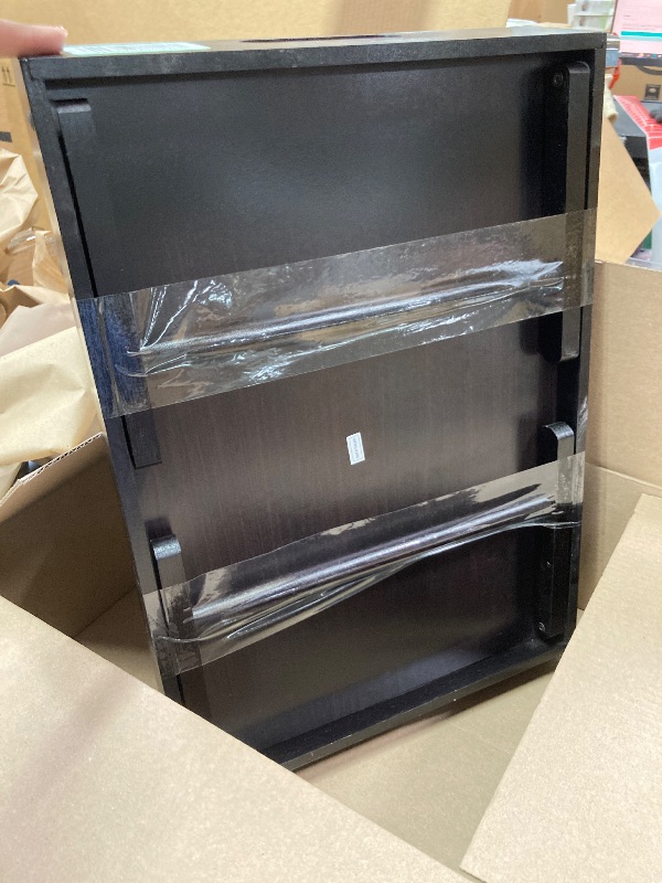 Photo 1 of Bed Table Tray with Folding Legs - Bamboo Breakfast Tray with Handles for Bed, Sofa, Eating and Laptops, Snacking and Working chocolate