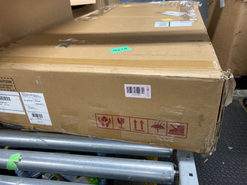 Photo 3 of Yeahumalia Modern LED Coffee Table with Wireless Charging & Speaker, Smart Center Table for Living Room, White