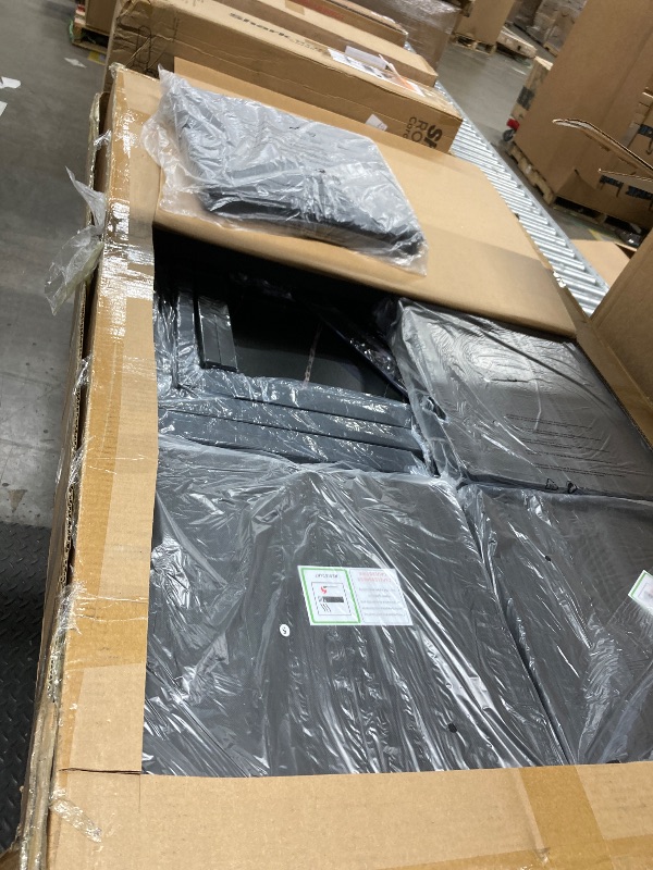 Photo 1 of  Recaceik Durable and Sturdy construction 7 Piece Adult Modern Marble Dining Table with Chair Black