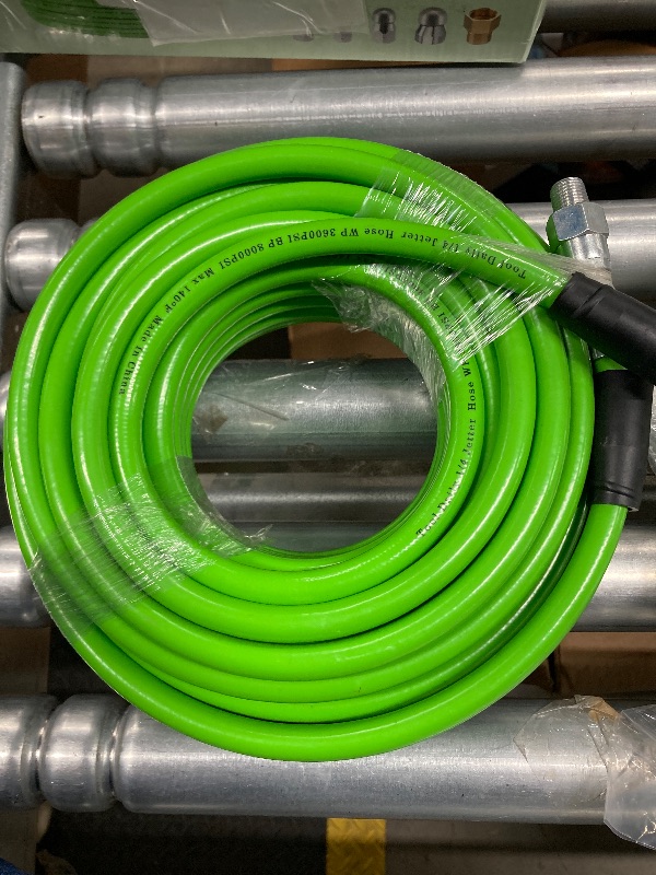 Photo 1 of ***(MISSING PART-SELLING AS IS)*** Tool Daily Sewer Jetter Kit for Pressure Washer 50 FT, Short Power Washer Gun, Drain Cleaner Hose 1/4 Inch NPT, Corner, Rotating and Button Nose Sewer Jet Nozzle, 3600 PSI
***(MISSING PART-SELLING AS IS)***