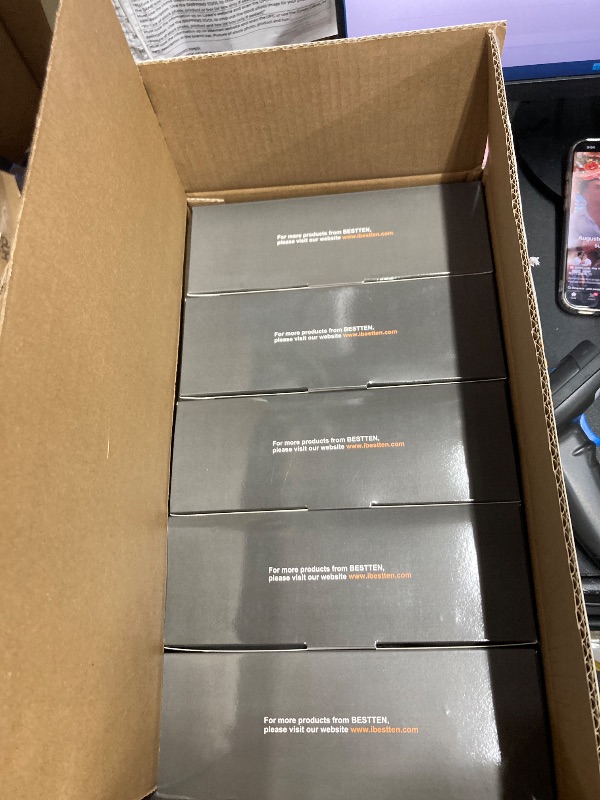 Photo 1 of [50 Pack] BESTTEN Single Pole Decorator Wall Light Switch with Wallplate, 15A 120/277V, On/Off Rocker Paddle Interrupter, UL Listed, White