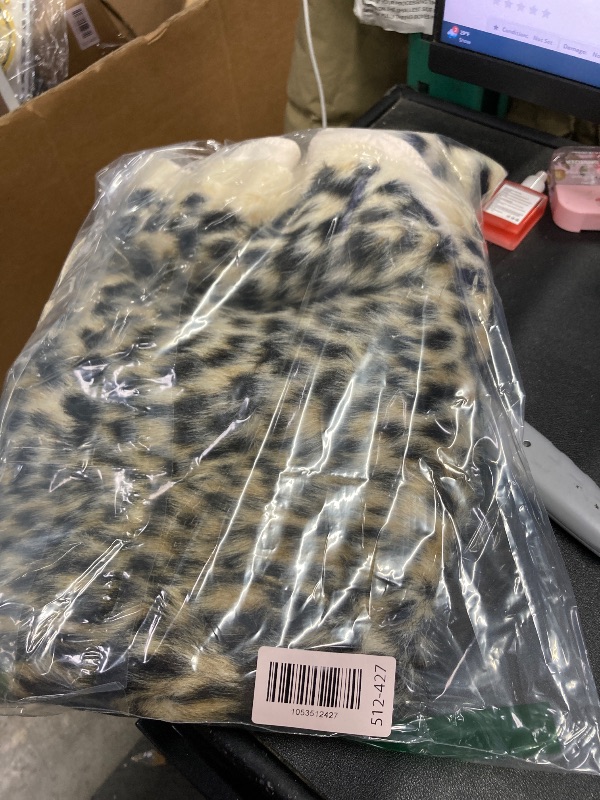 Photo 1 of Leopard Print Area Rug Faux Cowhide Skin Fur Non-Slip Cheetah Rug Small Accent Distressed Animal Print Hide Mat Floor Carpet for Door Mat Entryway Bedrooms Laundry Room Decor 3.3x2.95Ft, Leopard