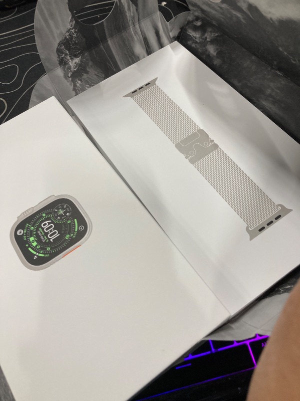 Photo 1 of ++CLOSED BY FACTORY+++++Apple Watch Ultra 3 [GPS + Cellular 49mm] Running & Multisport Smartwatch w/Rugged Titanium Case w/Natural Titanium Milanese Loop - L. Satellite Communications, Advanced Health & Fitness Tracking