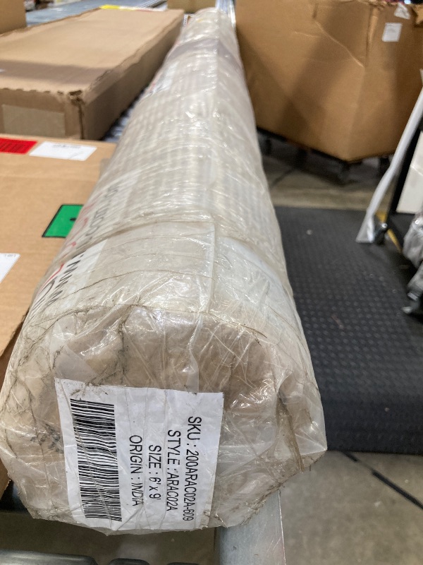 Photo 1 of nuLOOM Kandice Contemporary Trellis Wool Blend Area Rug, 6x9, Beige