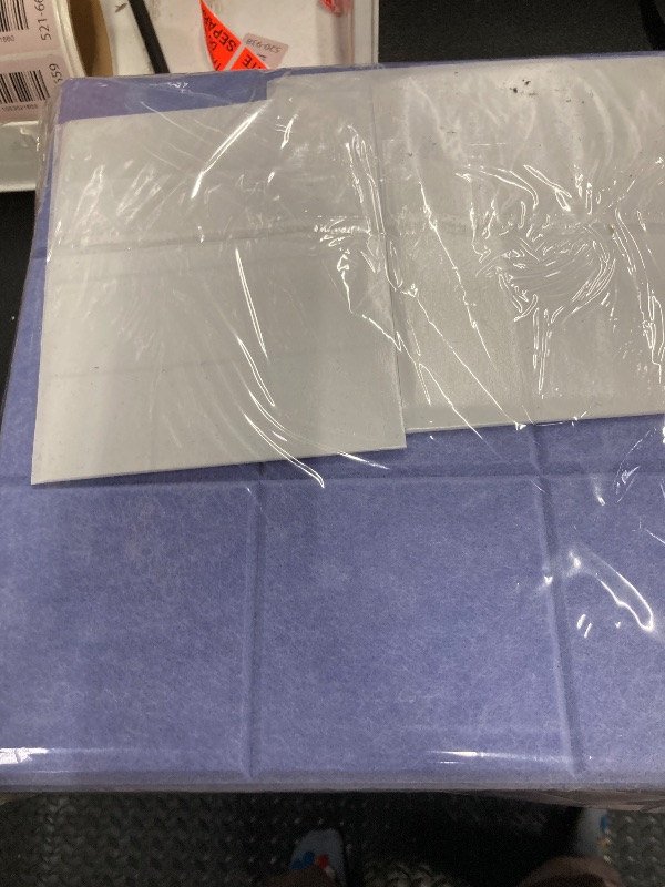 Photo 1 of 12 Pack Large Cork Board for Walls, 48" X 36" Felt Bulletin Board Tiles with 48 Safe Removable Adhesive Tabs & 60 Push Pin Board Decorative Cork Board Tack Board Wall Organizer for Office - Light Grey