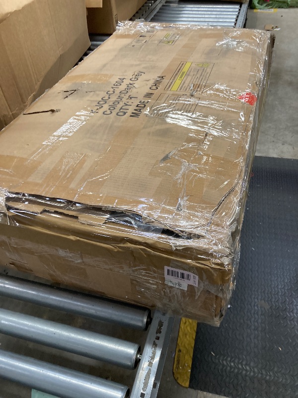 Photo 1 of  ** NO MATRESS **
Jocoevol Twin Upholstered LED Bed Frame with 2 Storage Drawers and 2-Tier Storage Bookcase Headboard, Velvet Platform Bed for Kids/Girls/Boys, Corner Bed Frame, Heavy Duty Metal Support, Grey