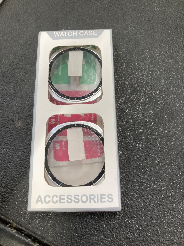 Photo 1 of [2 Pack] for Samsung Watch 8 Case with Screen Protector,Overall Protective Hard PC Cover Built-in Scratch Resistant Tempered Glass Screen Protector for Samsung Galaxy Watch 8 (Silver, Watch 8/40mm)