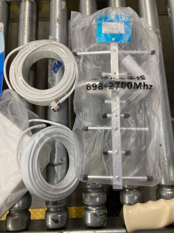 Photo 1 of **MISSING BOOSTER/PARTS ONLY***Cell Phone Booster for Home & Muti-Room, Up to 7000Sq. Ft,Cell Phone Signal Booster for Rural Area with 2 Indoor Panel Antennas,Boosts 5G 4G LTE for All U.S. Carriers, FCC Approved