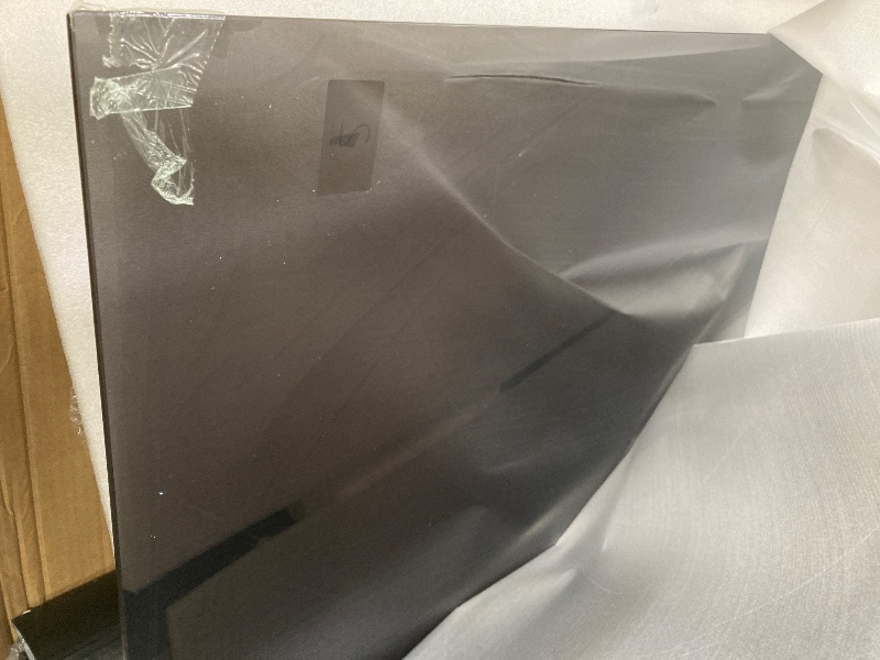 Photo 1 of ***NO INSTRUCTION MANUAL**GLASS HAS SOME CHIPS AND SCRATCHES THAT ARE HARD TO SEE IN PICS***DELAVIN 60" W x 72" H Semi-Frameless Sliding Shower Door with Magnetic Seal Strip, Glass Shower Door with Gray SGCC Tempered Glass, Black Shower Doors with Water S