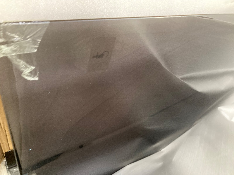 Photo 1 of ***NO INSTRUCTION MANUAL**GLASS HAS SOME CHIPS AND SCRATCHES THAT ARE HARD TO SEE IN PICS***DELAVIN 60" W x 72" H Semi-Frameless Sliding Shower Door with Magnetic Seal Strip, Glass Shower Door with Gray SGCC Tempered Glass, Black Shower Doors with Water S