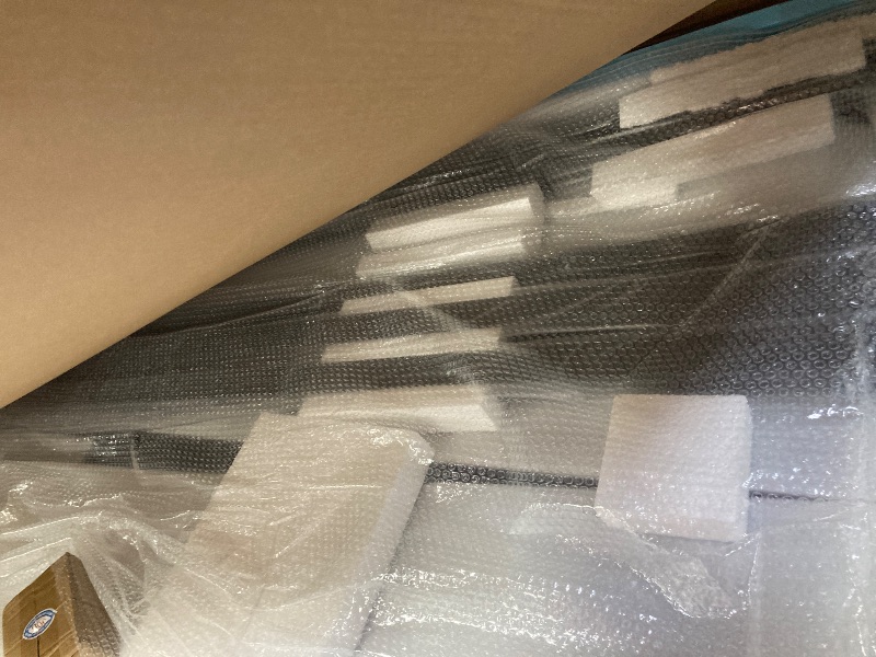 Photo 1 of ***NO INSTRUCTION MANUAL**GLASS HAS SOME CHIPS AND SCRATCHES THAT ARE HARD TO SEE IN PICS***DELAVIN 60" W x 72" H Semi-Frameless Sliding Shower Door with Magnetic Seal Strip, Glass Shower Door with Gray SGCC Tempered Glass, Black Shower Doors with Water S