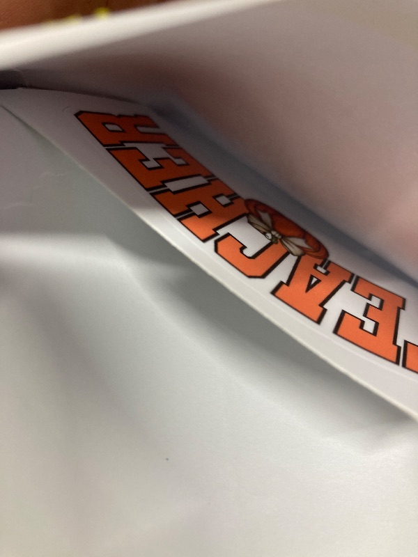 Photo 1 of (3Pcs) Teacher Pumpkin Stickers Funny Back to School Humor Fall Season Gifts Halloween Aesthetic Classroom Waterproof Vinyl Decals Tablet Water Bottles Kindle Bumper Car Hard Hats Phones Laptops 3x1.5