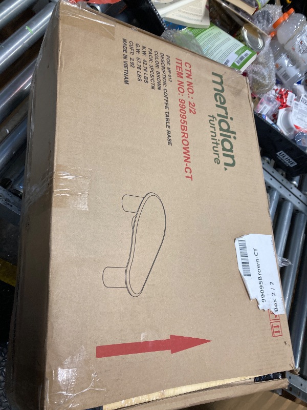 Photo 1 of ***THE PHOTO AND DESCRIPTION IS ONLY TO THE REFERENCE, PLEASE SEE THE PHOTO**HOTICKME 46.06" Cloud Coffee Table Modern Coffee Table with 3 Legs, White Central Table with Thick Tabletop Simple Style Irregular End Table for Living Room, THE COLOUR BROWN. TW