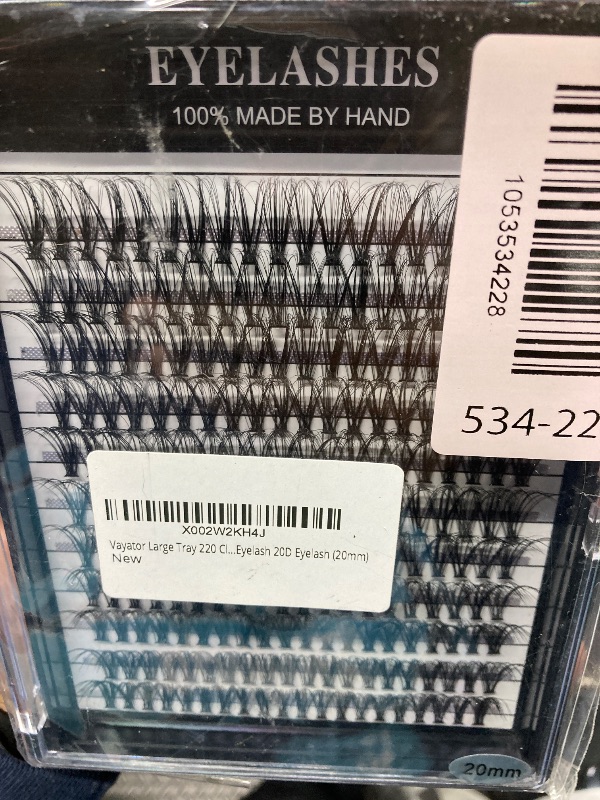 Photo 1 of ?VAYATOR Large Tray 220 Cluster/Box Eyelashes 0.07 Thickness Eyelashes Individual Eyelash False Eyelashes Extension Eyelash 10D/20D/40D/50D Eyelash (20mm?