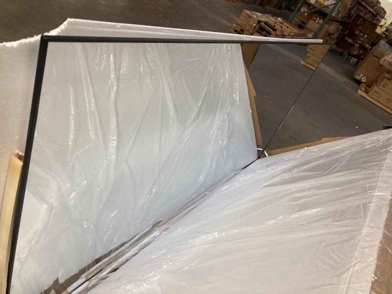 Photo 1 of **The description and photo is only to the reference, please see the second photo***Full Length Mirror , Standing Hanging or Leaning Against Floor Tempered Mirrors, Wall-Mounted Full Body Dressing Mirror with Aluminum Alloy Frame for Living Room, Bedroom,