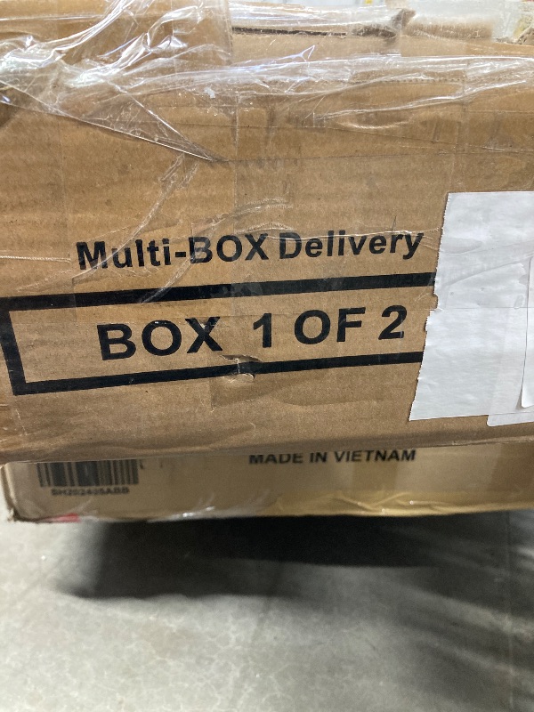 Photo 1 of ***MISSING BOX 2***OneBlis 70" TV Stand for Living Room, Modern Entertainment Center & Media Console, Fits TVs up to 80", Storage Cabinet with Shelves, 36" Electric Fireplace with LED Flame (All Black)***MISSING BOX 2***