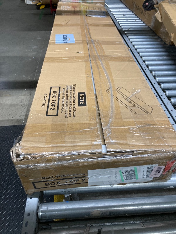 Photo 1 of ***MISSING BOX 2***OneBlis 70" TV Stand for Living Room, Modern Entertainment Center & Media Console, Fits TVs up to 80", Storage Cabinet with Shelves, 36" Electric Fireplace with LED Flame (All Black)***MISSING BOX 2***