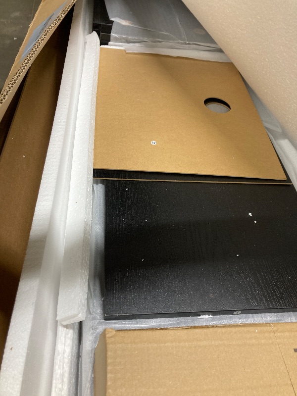 Photo 1 of ***MISSING BOX 2***OneBlis 70" TV Stand for Living Room, Modern Entertainment Center & Media Console, Fits TVs up to 80", Storage Cabinet with Shelves, 36" Electric Fireplace with LED Flame (All Black)***MISSING BOX 2***