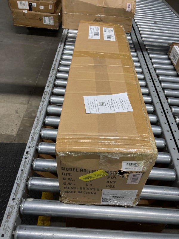 Photo 1 of ***(DAMAGE SELLING AS IS PARTS ONLY)*** ) DAYBETTER 6ft Artificial Christmas Tree, Snow Flocked Christmas Pine Tree, with 210 Warm White Lights, 627 White Tips Branch, Includes Metal Stand for Xmas Holiday, Indoor and Outdoor Decor