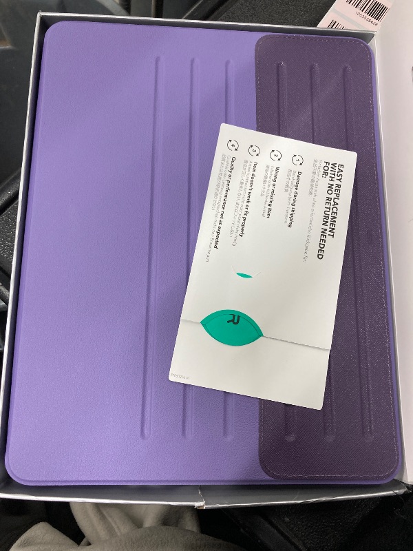 View 2 of ESR for iPad Pro 12.9 Case (6th/5th Generation, 2022/2021), Removable Magnetic Cover, Adjustable Portrait/Landscape Stand with Raised Display View, 9 Standing Angles, Shift Series, Purple