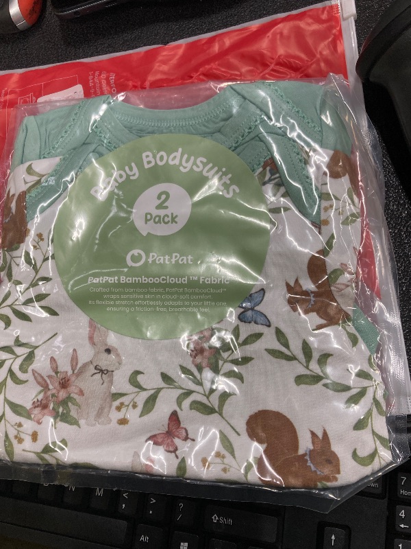 Photo 1 of ***FACTORY SEALED***PATPAT Baby Bodysuits Supersoft Bamboo Viscose - Short Sleeve Boys and Girls - Newborn Infant Unisex Clothes - 2 Pack Green Forest 0-3 Months***FACTORY SEALED***