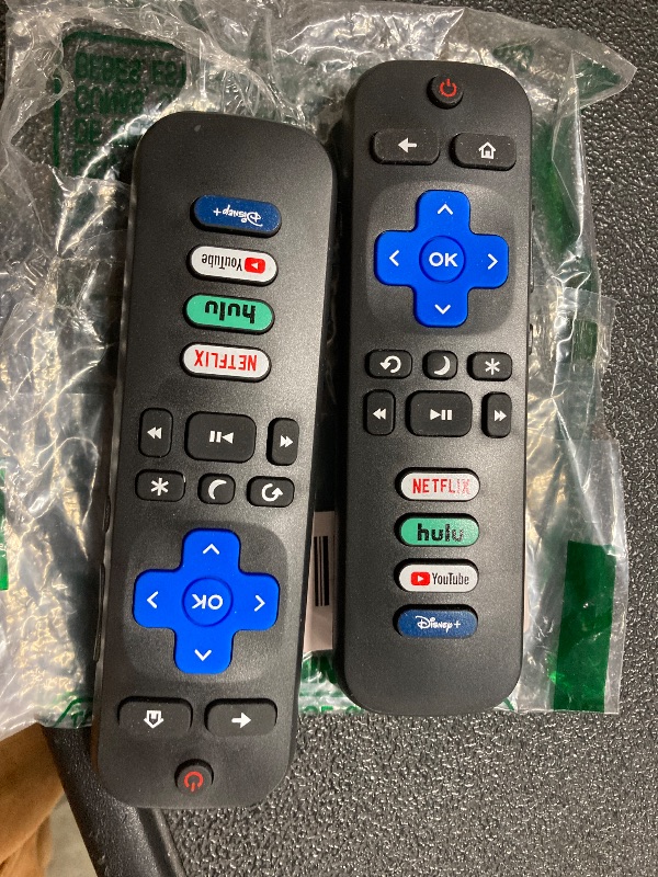 Photo 1 of (Pack of 2) Replacement Remote Control Only for Roku TV, Compatible for TCL Roku/Hisense Roku/Onn Roku/Sharp Roku/Element Roku/Westinghouse Roku/Philips Roku Smart TVs (Not for Roku Stick and Box)