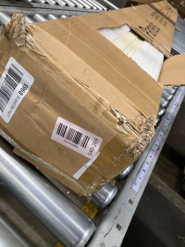 Photo 1 of **SOME DAMAGE TO ENDS-SEE PICS***OUZUGIE WPC Acoustic Slat Wall Paneling, 8-Pack 96 x 6 Inches 3D Wall Panels for Interior Wall Decor,Living Room,TV Background,Study Room,Office Spaces,Bedroom,High Grille (Walnut)