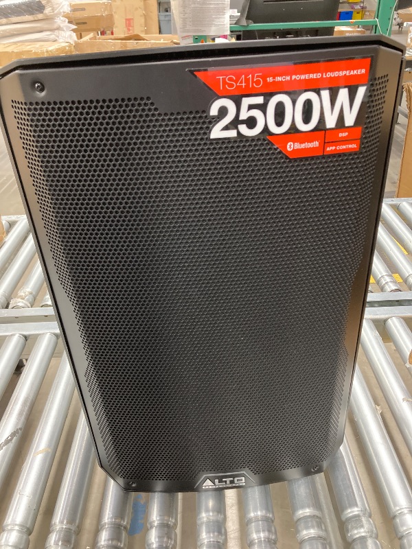 Photo 1 of ***(DAMAGED, SELLING AS IS )*** ALTO TS415 2500W 15" Powered PA Speaker with 3 Channel Mixer, Bluetooth Streaming, Wireless Loudspeaker Linking, DSP and ALTO App