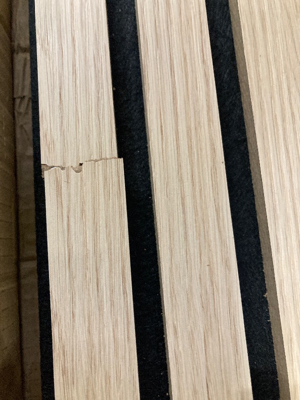 Photo 1 of **ONE BOARD HAS A CRACK-SEE PICS***RITOLLO 4-Piece Wood Slat Panels for Wall 94.5"×11" Acoustic Panels for Interior Wall Decor 3D Fluted Sound Absorbing Panel - Natural Oak