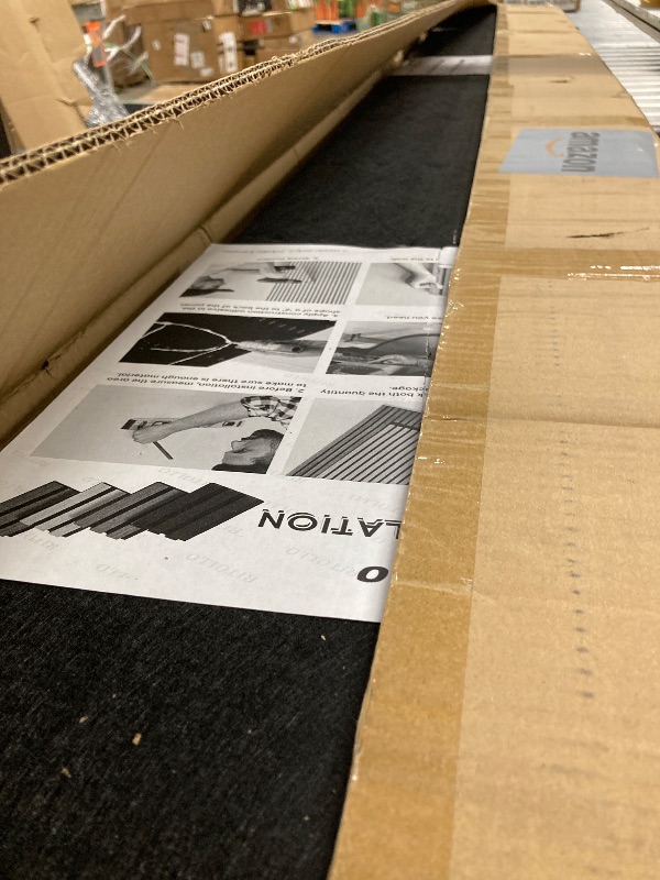 Photo 1 of **ONE BOARD HAS A CRACK-SEE PICS***RITOLLO 4-Piece Wood Slat Panels for Wall 94.5"×11" Acoustic Panels for Interior Wall Decor 3D Fluted Sound Absorbing Panel - Natural Oak