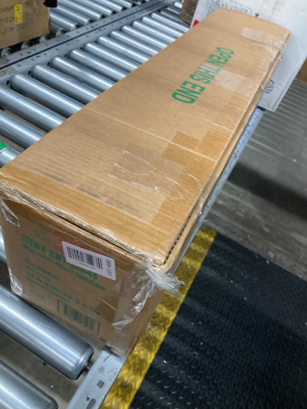 Photo 1 of ***LIGHTS DONT WORK/DAMAGED PLUG***National Tree Company 4.5 ft Pre-Lit Kingswood Fir Slim Artificial Christmas Tree, 150 Clear Lights, 330 Tips, Includes Stand, Green