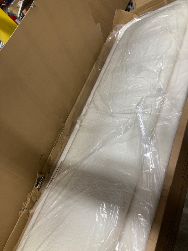 Photo 1 of viplov Queen Size Bed Frame, Upholstered Platform Bed Frame with Adjustable Headboard, Soft Boucle Fabric, Modern Style, No Box Spring Required, Easy Assembly, Off-White