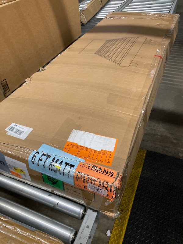 Photo 1 of viplov Queen Size Bed Frame, Upholstered Platform Bed Frame with Adjustable Headboard, Soft Boucle Fabric, Modern Style, No Box Spring Required, Easy Assembly, Off-White