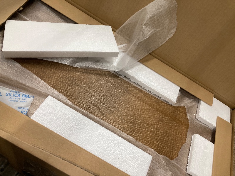 Photo 2 of Plank+Beam 72 Inch Farmhouse Dining Table, Solid Wood Rustic Kitchen Table, Large Wooden Rectangular Dinner Table for Dining Room, Home Office, Living Room Furniture, Easy Assembly, Pecan Wirebrush