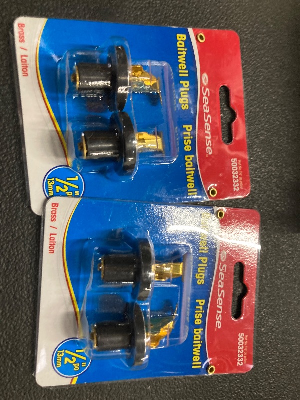 Photo 1 of **PACK OF 2 **** 2 SeaSense Baitwell Plug (Pair, 1/2- Inch)