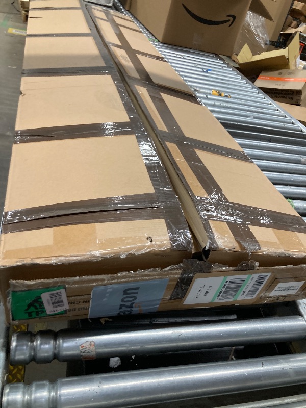 Photo 1 of -------------- PARTIAL SET ----------- ***MISSING PARTS -SELLING INCOMPLETE AS IS )  
HAOARA King Size Bed Frame,King Size Platform Bed Frame and Velvet Upholstered Headboard with Strong Wood Slats, Box Spring Optional, Mattress Foundation, Easy Assembly 