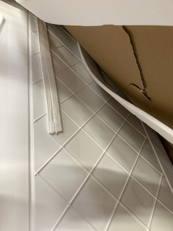 Photo 1 of ***BOX 1 OF 2 ONLY/INCOMPLETE SET/MISSING BASE AND SHELVES***DreamLine Shower Wall Trim-to-Size 34"-38"W x 30"-40"D x 74"H Includes Back & Side Walls
Model: SHBW-1438743-00
|
Item: bci1927278