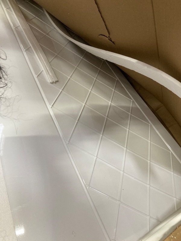 Photo 1 of ***BOX 1 OF 2 ONLY/INCOMPLETE SET/MISSING BASE AND SHELVES***DreamLine Shower Wall Trim-to-Size 34"-38"W x 30"-40"D x 74"H Includes Back & Side Walls
Model: SHBW-1438743-00
|
Item: bci1927278