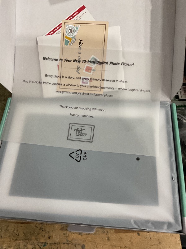 Photo 1 of 10.1 Inch WiFi Digital Picture Frame Frameo, Photo Frame Electronic HD IPS Touch Screen 1280x800 32GB, Wall Mountable Smart Cloud Slideshow, Send Photos from Your Phone Anywhere