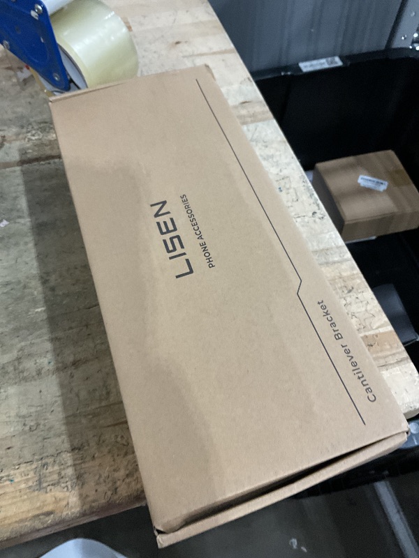 Photo 1 of **Missing clamps***LISEN Tablet Stand iPad Stand for Desk Mount [Ultra Sturdy 2 Clamps] iPad Holder for Tablet Holder Mount Desk Accessories for Men fits iPhone Kindle 4-13" Device Valenties Day Gifts for Women (Black)