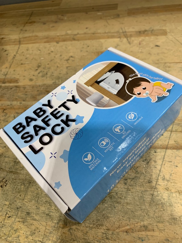 Photo 1 of 10 Pack Magnetic Cabinet Locks for Child Safety, Drawer Locks Baby Proofing, Magnetic Door Safety Locks for Cabinets and Drawers, Easy Installation No Tools Required (10 Pack and 2 Keys)