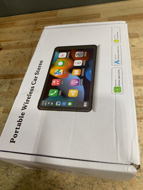 Photo 1 of ***missing camera**---Portable Wireless with Apple CarPlay and Android Auto Screen for Car, 7" HD Touch Screen Car Stereo with Mirror Link, Bluetooth 5.2, Backup Camera, AUX,FM Transmitter for All Vehicle